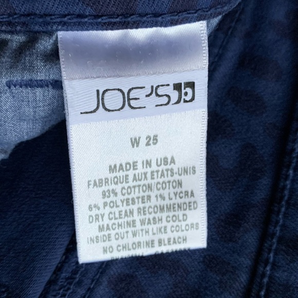 Joes Wild Jeans leopard print blue denim shorts - Picture 8 of 11